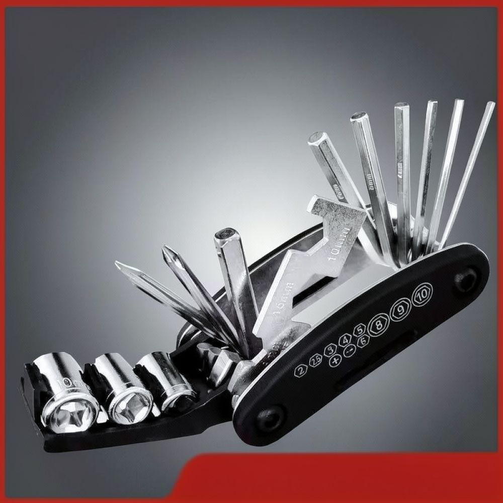 Fixed Gear Cycling Kit - Foldable Cycling Repair Tool Kit Hex