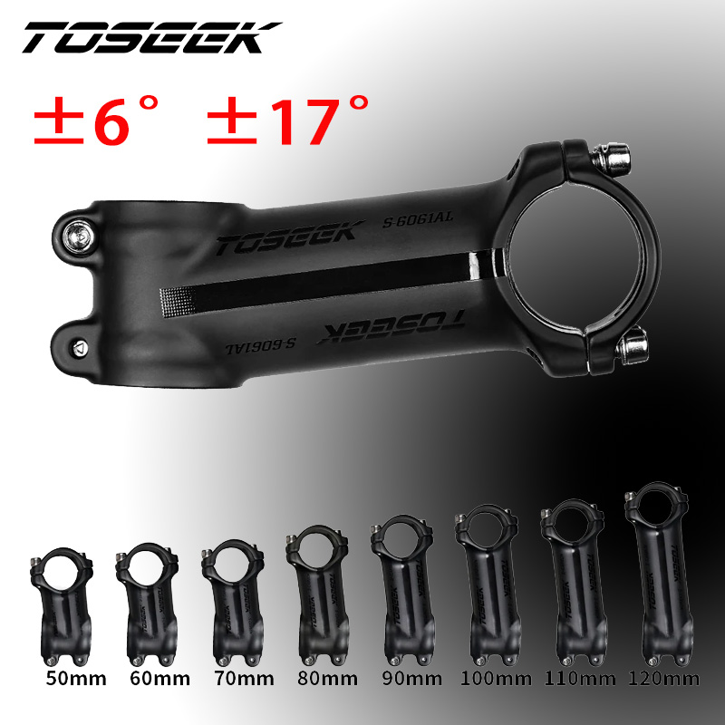 Bike Stem Riser - Toseek Lightweight Bike Power 6/17 Degree