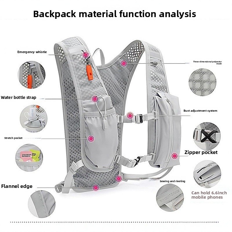 Cycling Gear Backpack - Running phone bag outdoor hiking vest