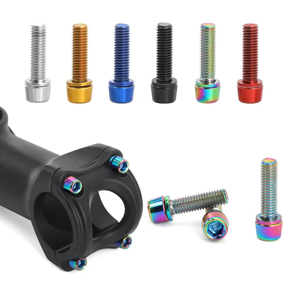 6pcs/set Bicycle Handlebar Scr - Bike Stem Riser 评论和价格