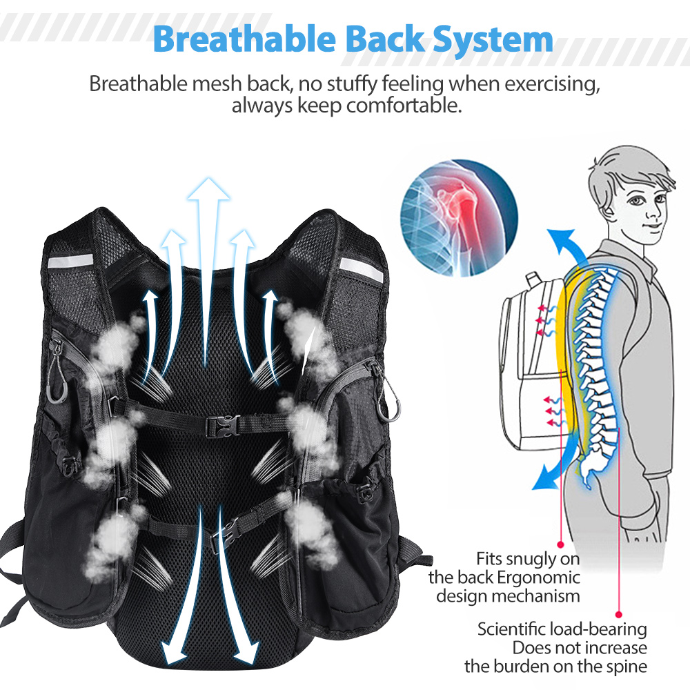 Running Backpack Vest With Wat - Cycling Gear Vest 评论和价格