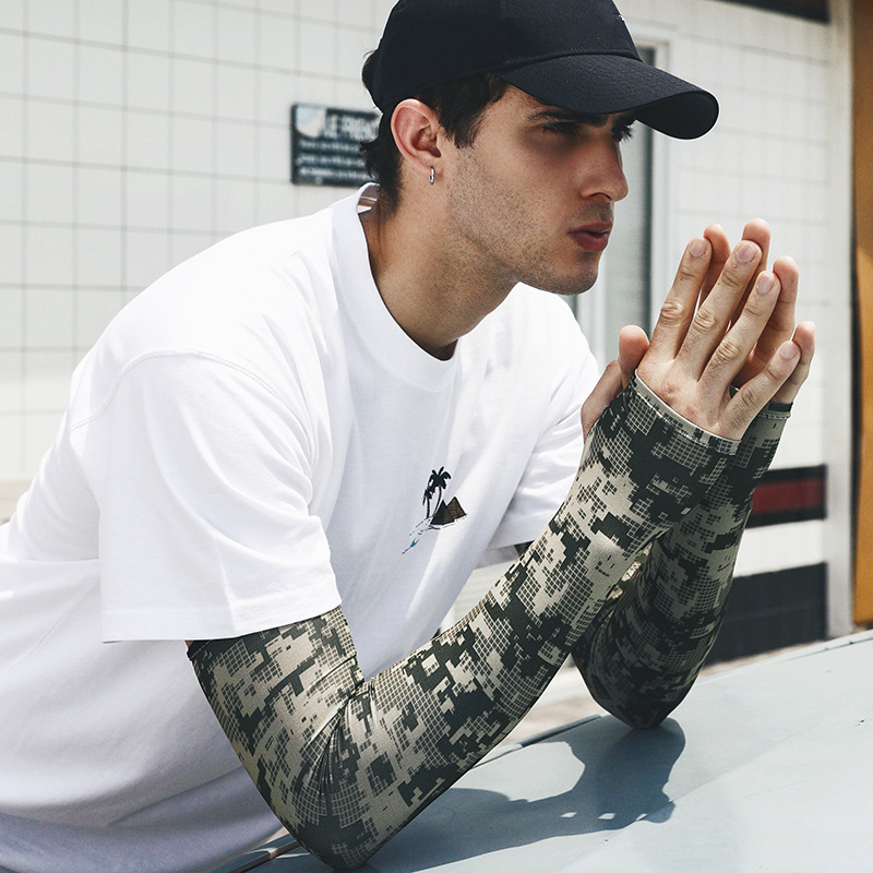 Uv Solar Arm Sleeve Men Summer - Cycling Gloves 评论和价格