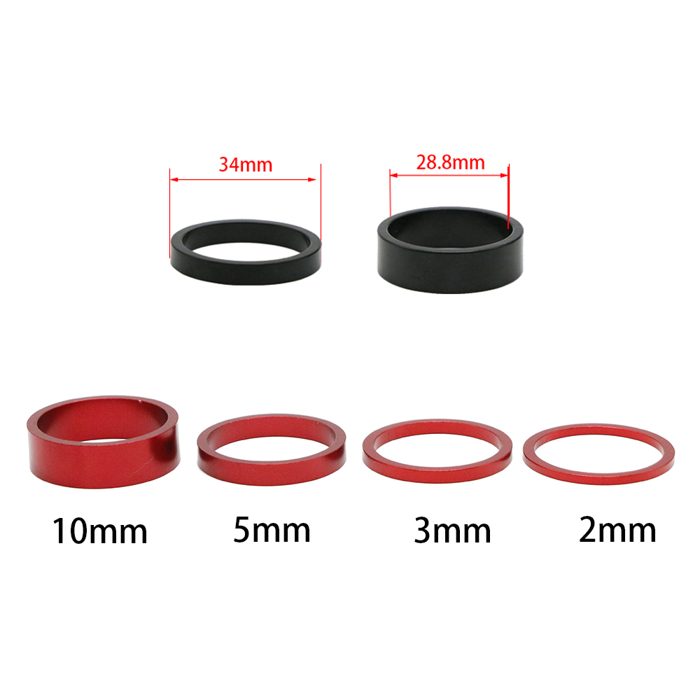 6Pcs/Set 10mm MTB Road Bike St - Bike Stem Riser 评论和价格