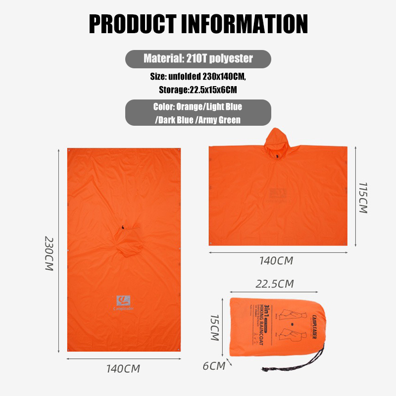 3-in-1 Lightweight Rain Poncho - Cycling Gear Backpack 评论和价格