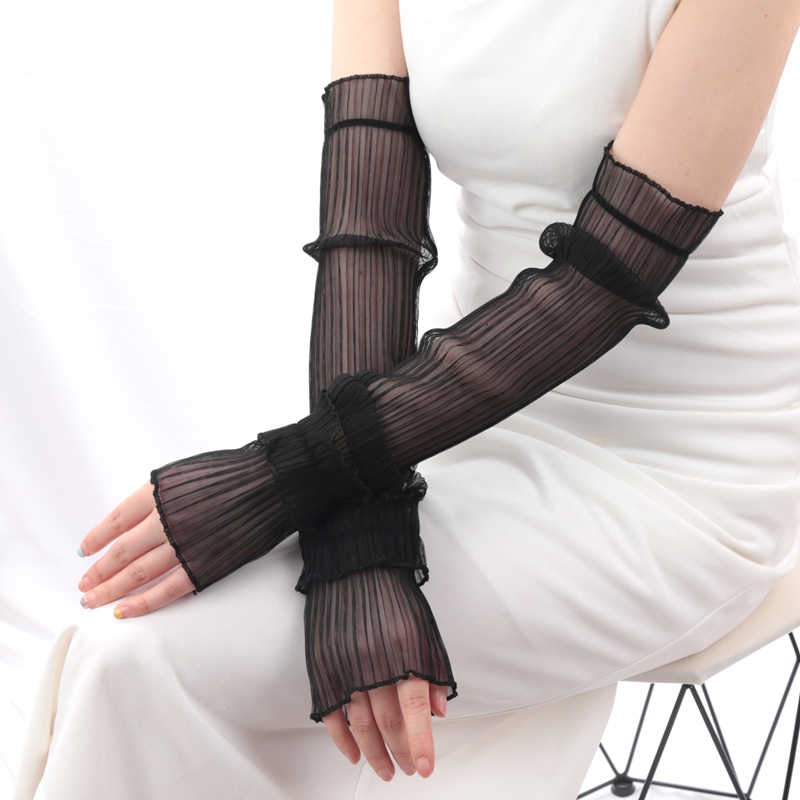 1 Pair Ice Silk Long Sleeves S - Cycling Gloves 评论和价格