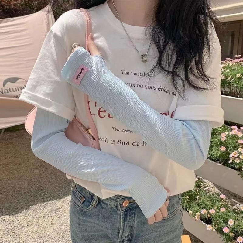 Uv Protection Arm Sleeves Cycl - Cycling Gloves 评论和价格