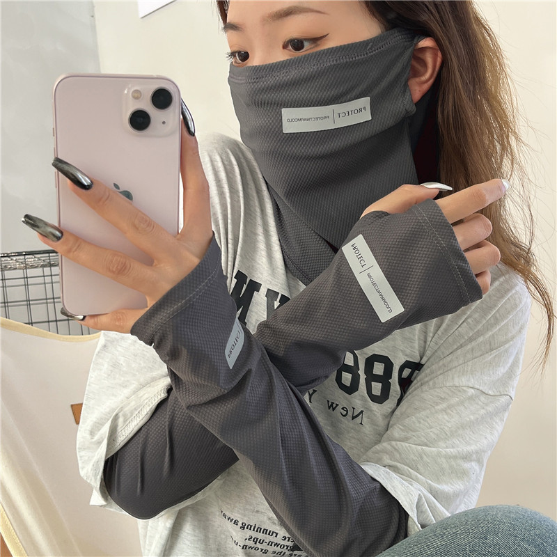 2Pcs Set Sun UV Protection Arm - Cycling Gloves 评论和价格